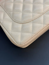 Load image into Gallery viewer, Chanel double flap jumbo beige caviar with gold hardware.
