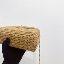 Load image into Gallery viewer, Chanel 26C Raffia Large Kelly, with gold hdw
