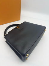 Load image into Gallery viewer, Louis Vuitton black capucines BB in taurillon leather  With gold hdw
