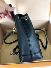 Load image into Gallery viewer, Louis Vuitton black lock me backpack, gold hdw
