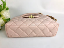 Load image into Gallery viewer, Chanel Kelly light pink, with aged gold hdw
