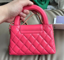 Load image into Gallery viewer, Chanel 24p dark pink Kelly (large), gold hdw
