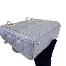 Load image into Gallery viewer, Lady Dior pearl grey lambskin mini, gold hdw
