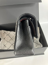 Load image into Gallery viewer, Chanel Black caviar small classic flap, silver hdw
