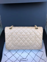 Load image into Gallery viewer, Chanel 18 series beige caviar medium classic, gold hdw
