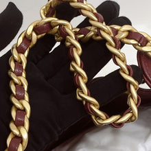 Load image into Gallery viewer, 25A Chanel 25 small in burgundy caviar, aged gold hdw
