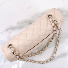 Load image into Gallery viewer, Chanel 22c light beige caviar medium classic flap, light gold hdw
