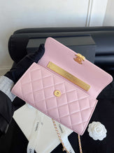 Load image into Gallery viewer, Chanel mini bag with embellished top handle 22b, gold hdw
