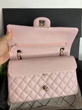 Load image into Gallery viewer, Chanel 21s pink caviar medium classic flap, light gold champagne hdw
