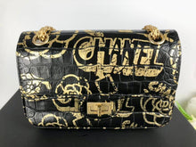 Load image into Gallery viewer, Chanel 19A rare Egyptian mini reissue, gold hdw
