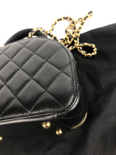 Load image into Gallery viewer, Chanel black lambskin clutch with chain, gold hdw
