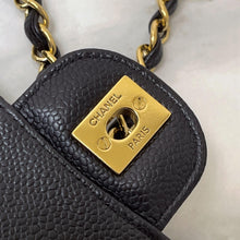 Load image into Gallery viewer, Chanel black caviar medium, gold hdw 24 series
