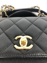 Load image into Gallery viewer, Chanel small black caviar business affinity, gold hdw
