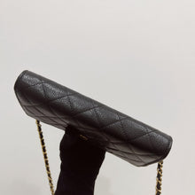 Load image into Gallery viewer, Chanel black caviar woc, gold hdw, with magnetic closure.
