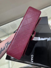 Load image into Gallery viewer, Chanel 2023 burgundy caviar classic flap, gold hdw
