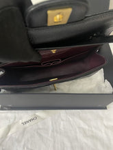 Load image into Gallery viewer, Chanel medium black caviar classic flap with gold hdw, chip
