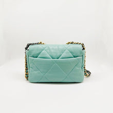 Load image into Gallery viewer, Chanel 19 small Tiffany blue lambskin, mixed hardware
