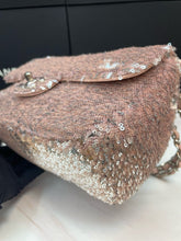 Load image into Gallery viewer, Chanel pink sequin small flap, silver hdw
