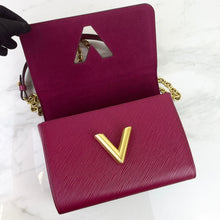 Load image into Gallery viewer, Louis Vuitton twist pm burgundy, gold hdw
