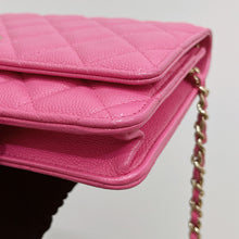 Load image into Gallery viewer, Chanel Barbie pink caviar woc, chip
