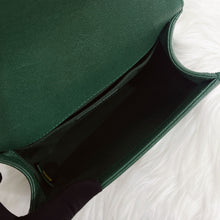 Load image into Gallery viewer, Chanel green small caviar boy, aged gold hdw
