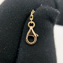 Load image into Gallery viewer, Cartier 18K rose gold double rings love pendant, half-paved diamond
