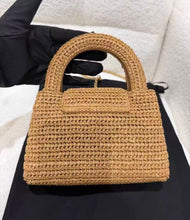 Load image into Gallery viewer, Rare Chanel Kelly raffia, bnib with gold hdw
