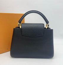 Load image into Gallery viewer, Louis Vuitton black capucines BB in taurillon leather  With gold hdw
