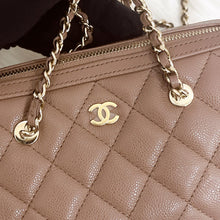 Load image into Gallery viewer, Chanel boston bag 25p brown caviar, microchip
