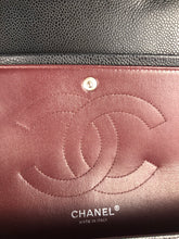 Load image into Gallery viewer, Chanel black caviar jumbo, silver hdw
