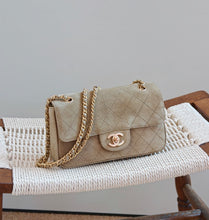 Load image into Gallery viewer, Chanel mini suede 26b with gold hdw
