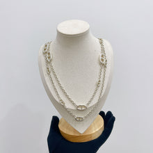 Load image into Gallery viewer, Hermes silver farandole necklace, 120cm
