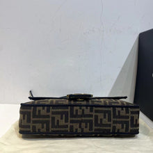 Load image into Gallery viewer, Fendi medium baguette in brown jacquard print
