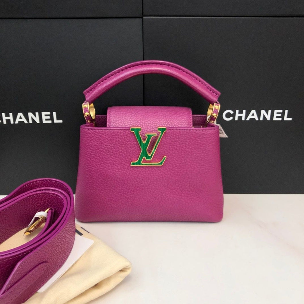 Louis Vuitton rare purple  capucines mini