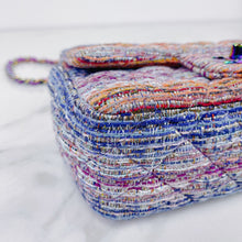 Load image into Gallery viewer, Rare Chanel mini tweed rainbow with with rainbow hdw
