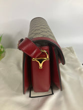Load image into Gallery viewer, Gucci leather horsebit 1955 Crossbody/shoulder bag in burgundy
