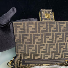 Load image into Gallery viewer, Fendi medium baguette, tobacco brown jacquard
