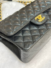 Load image into Gallery viewer, Chanel 29 series black caviar small classic flap, gold hdw
