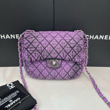 Load image into Gallery viewer, Chanel denim denimpression mini purple flap
