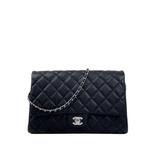 Load image into Gallery viewer, Chanel black caviar timeless clutch, silver hdw, 18 series

