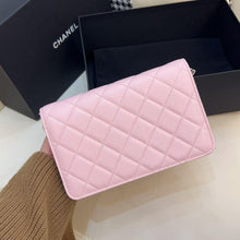 Load image into Gallery viewer, Chanel 22s pink caviar wallet on chain (woc)
