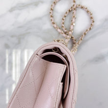 Load image into Gallery viewer, Chanel 21c small light pink caviar classic flap, light gold hdw
