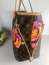 Load image into Gallery viewer, Louis Vuitton Rare Stephen Sprouse neverfull MM roses
