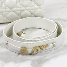 Load image into Gallery viewer, Lady Dior white small ABC, with gold hdw
