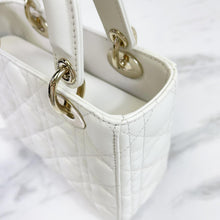 Load image into Gallery viewer, Lady Dior white small ABC, with gold hdw
