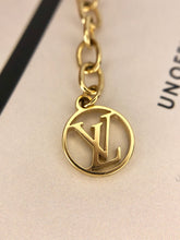 Load image into Gallery viewer, Louis Vuitton iconic pink enamel and brass necklace
