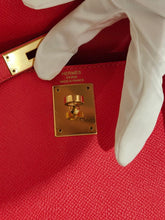 Load image into Gallery viewer, Hermes Sac Kelly II Sellier 28, Rouge Tomate, veau Epsom, gold hdw
