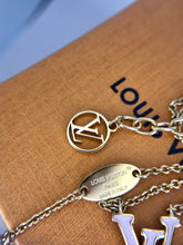 Load image into Gallery viewer, Louis Vuitton iconic pink enamel and brass necklace
