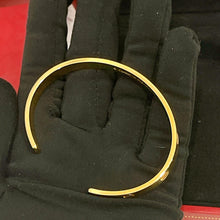 Load image into Gallery viewer, Cartier bangle open style, 18k yellow gold, size 19
