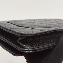 Load image into Gallery viewer, Chanel black caviar woc, gold hdw, with magnetic closure.
